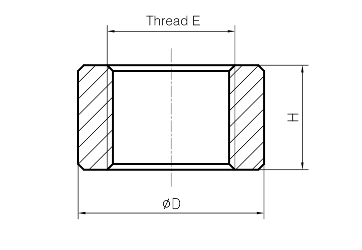 Threaded Bushing For Cylinders